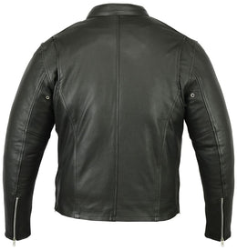 Hoodex Men’s Black Sporty Cruiser Jacket Men's Leather Jackets Renegade Classics
