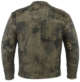 Ruston Men’s Antique Brown Motorcycle Jacket Men's Leather Jackets Renegade Classics