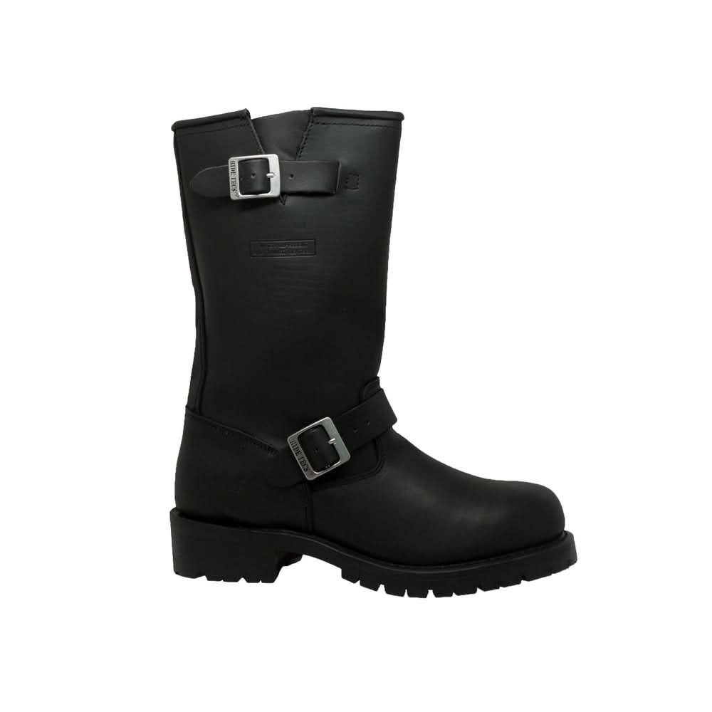 Shadowstep Men's Black leather motorcycle boots Men's Footwear Adtec Footwear