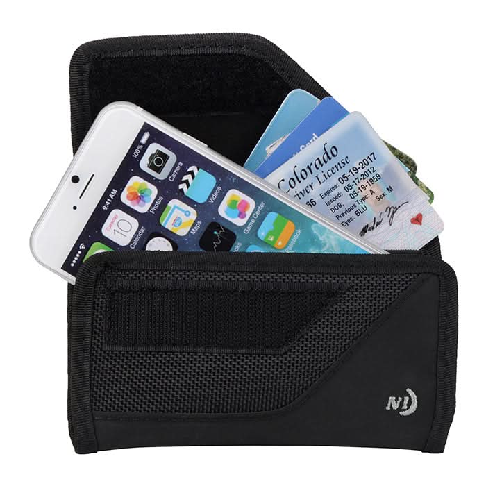 CCSXL-03-01 CLIP CASE SIDEWAYS(tm) UNIVERSAL RUGGED HOLSTERS- BLACK Mobile Phone Cases Nite Ize