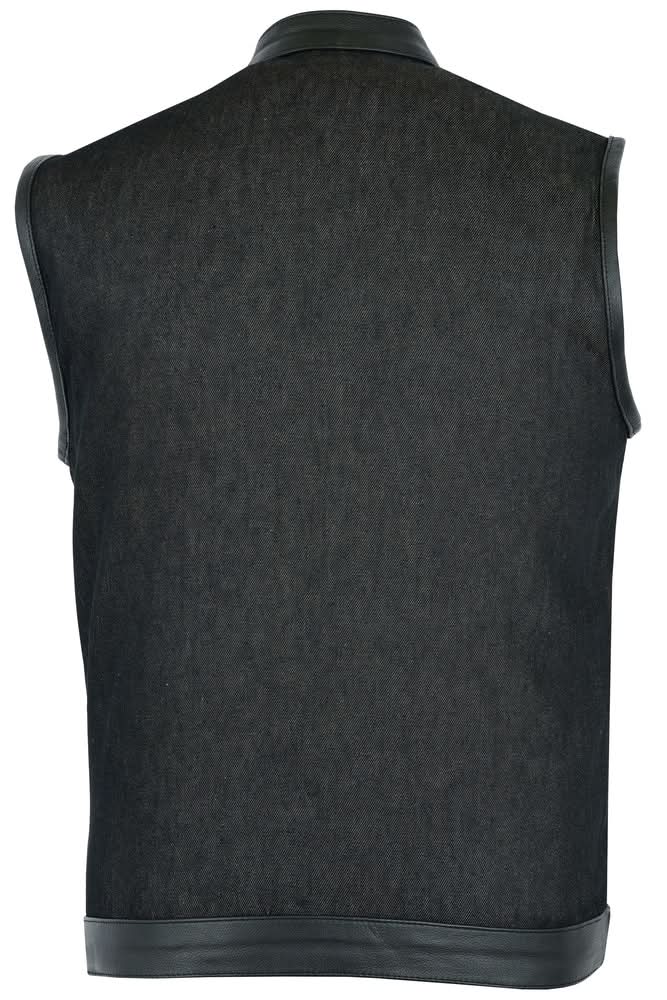 Blackridge Men's Denim Motorcycle Vest Men's Denim Vests Renegade Classics