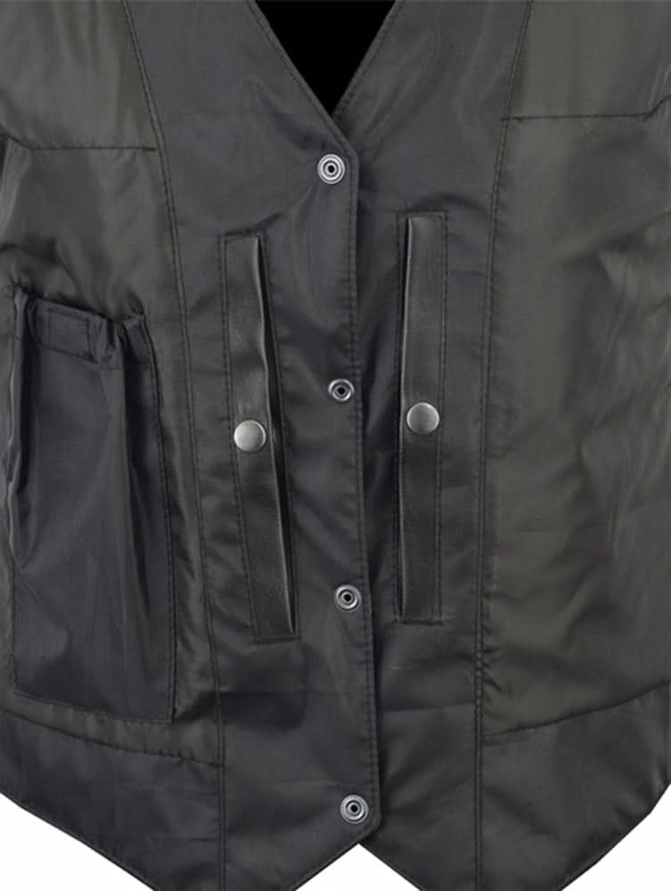 Velesky Women's leather motorcycle vest Women's Leather Vests Renegade Classics