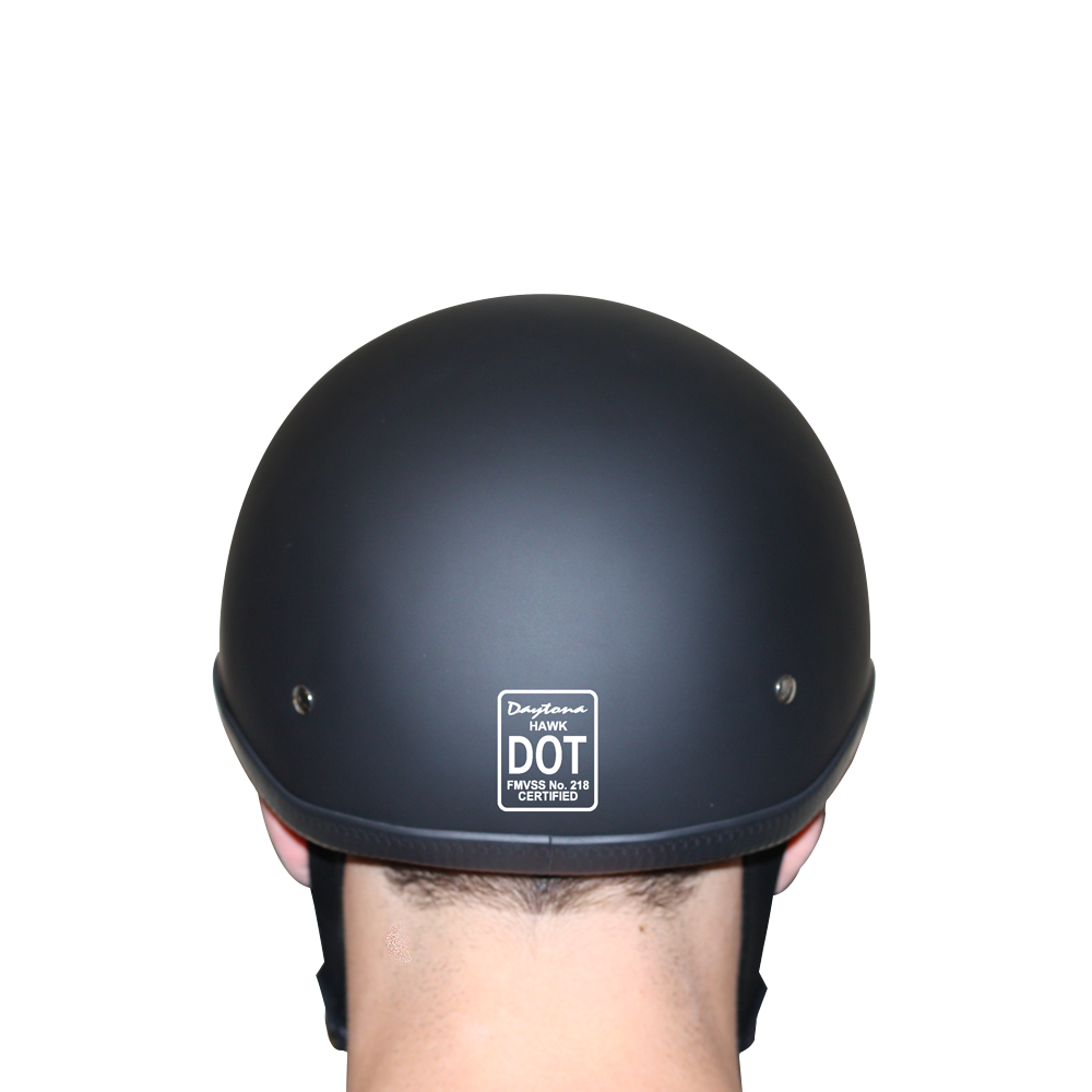 H1-B D.O.T. HAWK: DULL BLACK Helmets Daytona Helmets