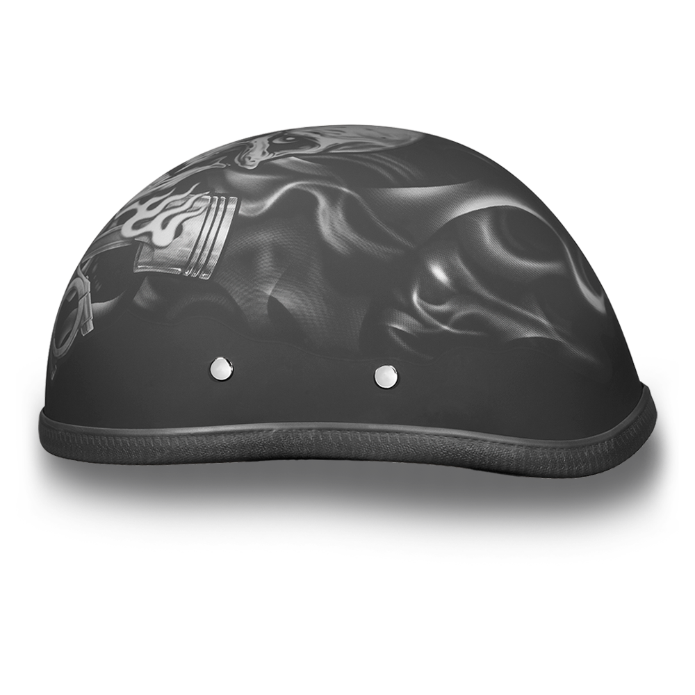 6002PS EAGLE- W/ PISTONS SKULL Non-DOT Helmets Daytona Helmets