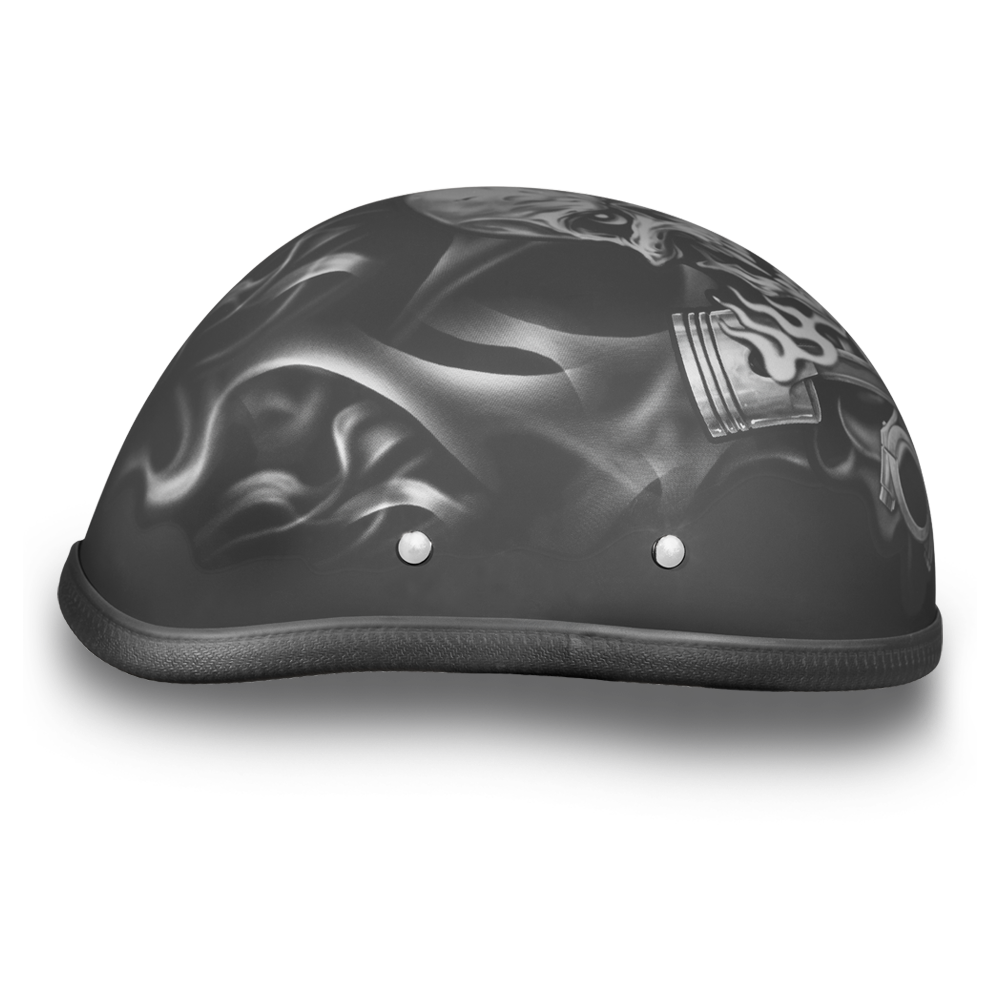 6002PS EAGLE- W/ PISTONS SKULL Non-DOT Helmets Daytona Helmets