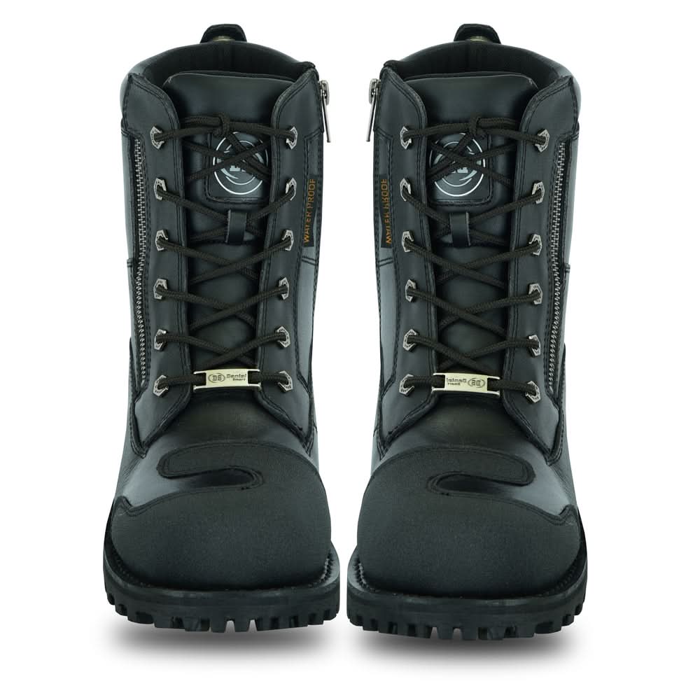 Thundersole Men's leather motorcycle boots - Black Men's Footwear Renegade Classics
